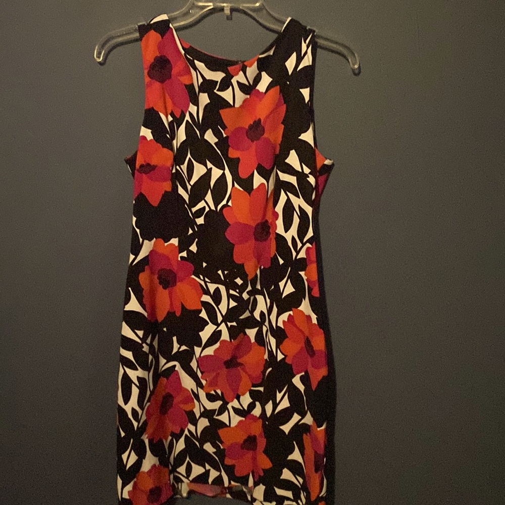 Red and Black flower dress